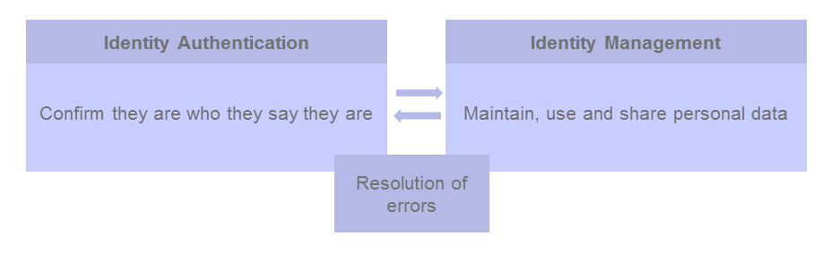 Identity authentication and management processes raise different challenges.